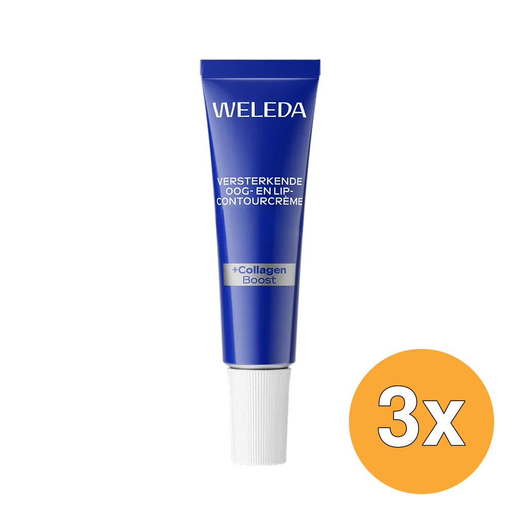 3x WELEDA Blauwe gentaan & edelweiss oog en lipcontourcreme (10 ml)