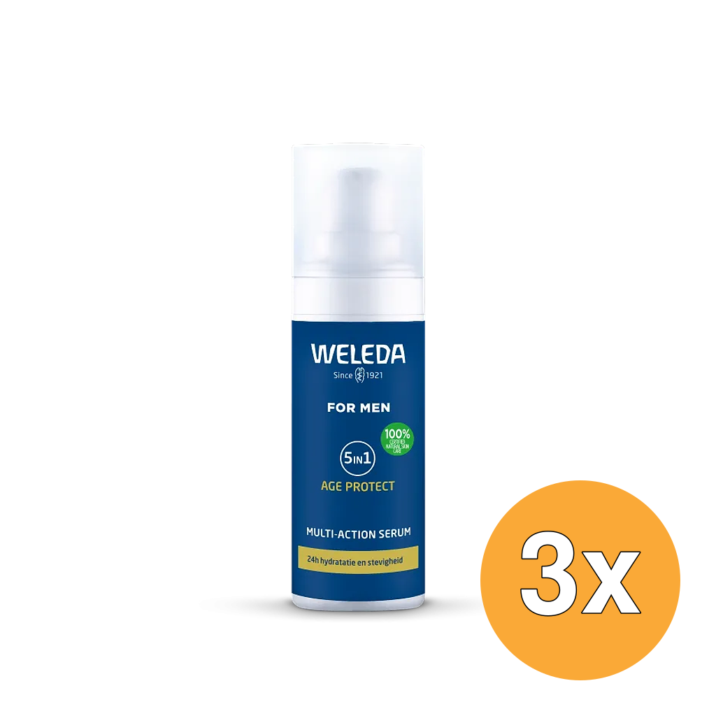 3x WELEDA Men 5in1 multi-action serum (30 ml)
