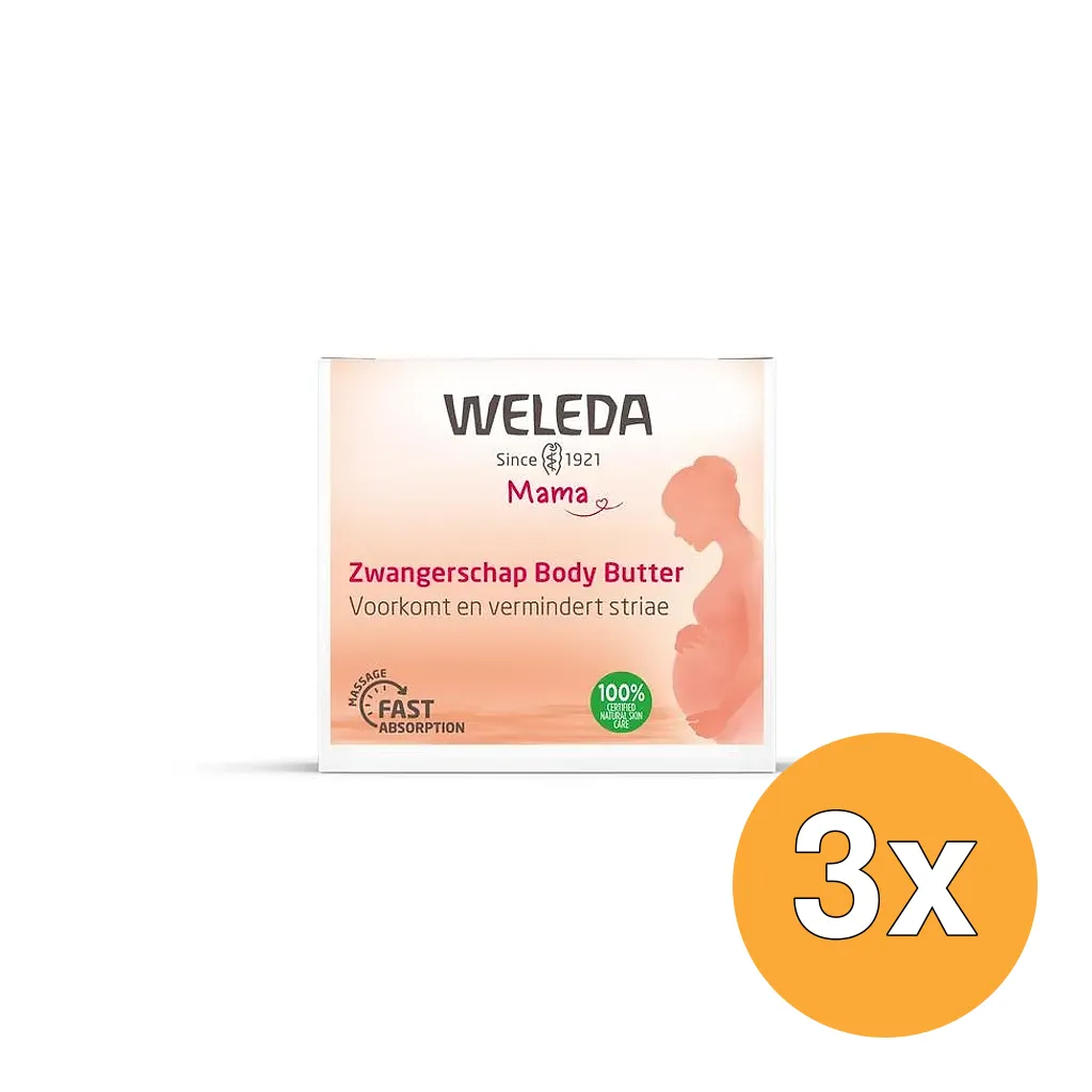 3x WELEDA Zwangerschaps Body Butter (150 ml)
