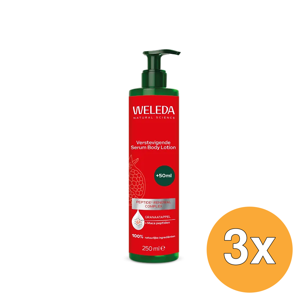 3x WELEDA Verstevigende Serum Body Lotion Granaatappel (250 ml)