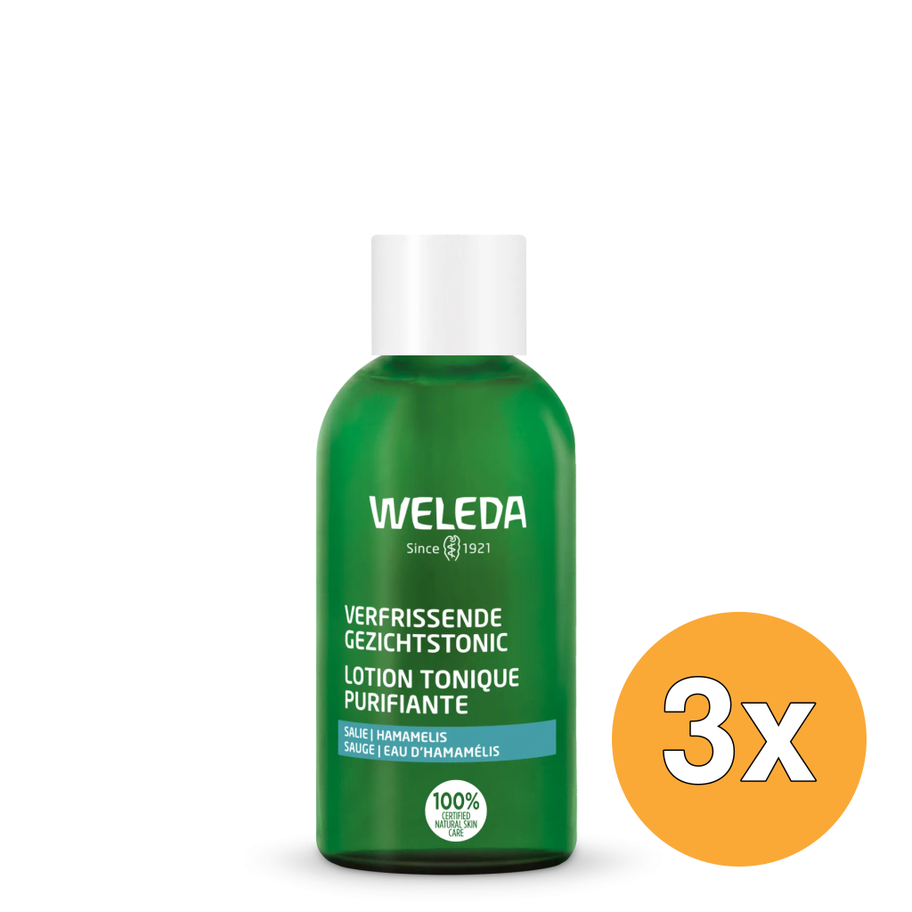 3x WELEDA Gezichtstonic verfrissend (150 ml)