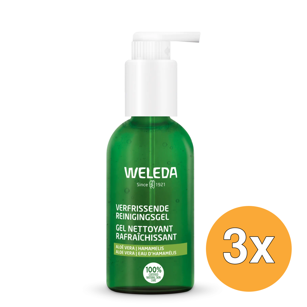 3x WELEDA Reinigingsgel verfrissend (150 ml)