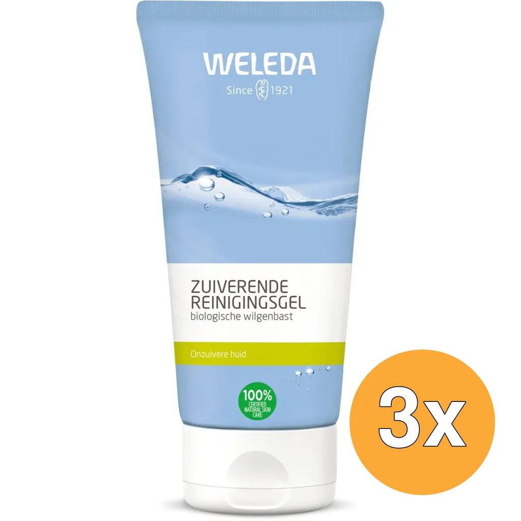 3x Weleda Zuiverende Reinigingsgel (100 ml)
