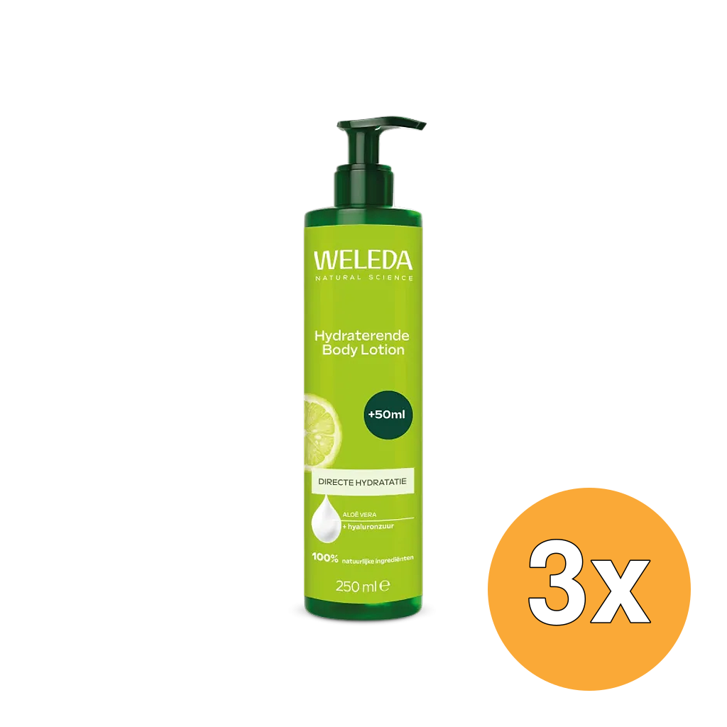3x WELEDA Hydraterende Body Lotion Aloe Vera (250 ml)