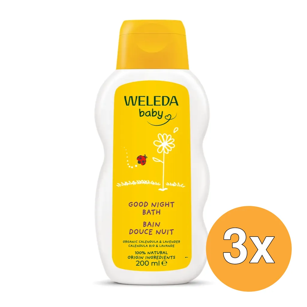 3x WELEDA Calendula Relax Cremebad (200 ml)