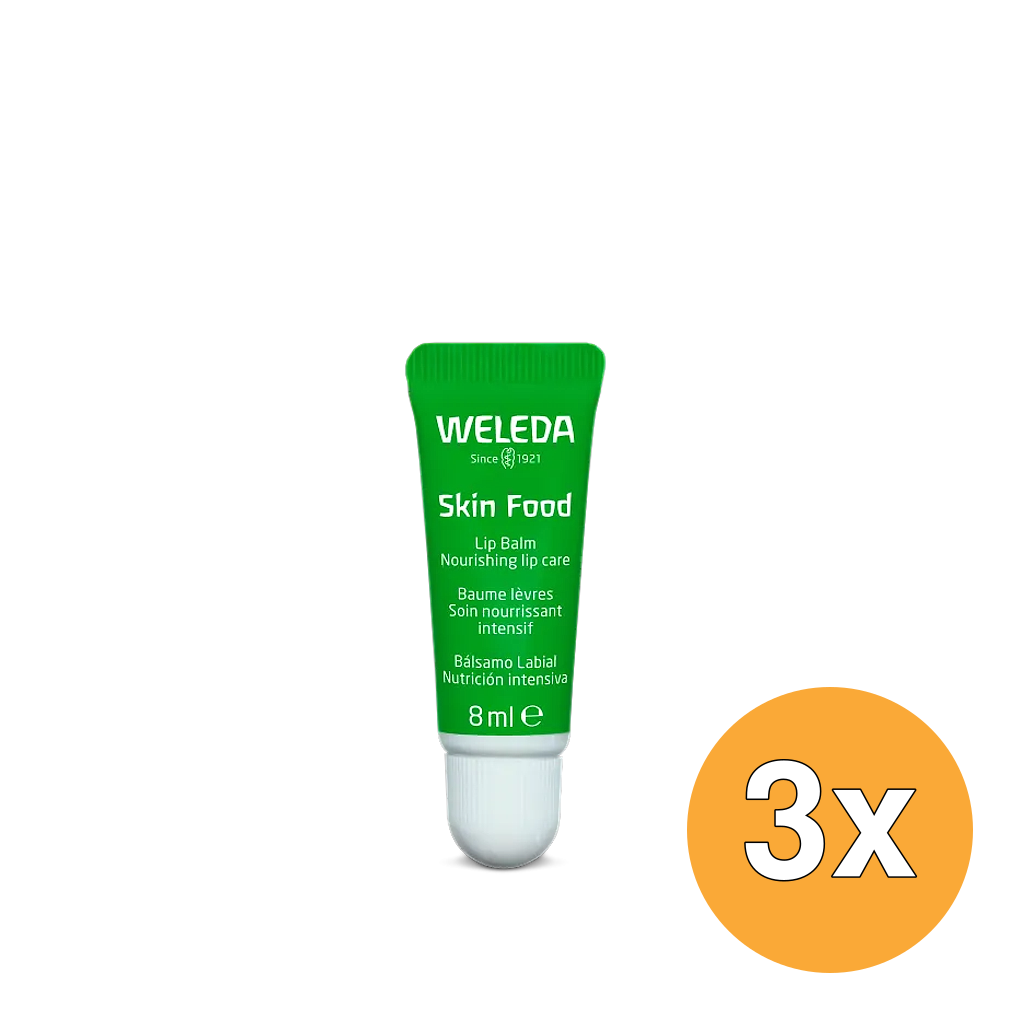 3x WELEDA Skin food lipbalm (8 ml)
