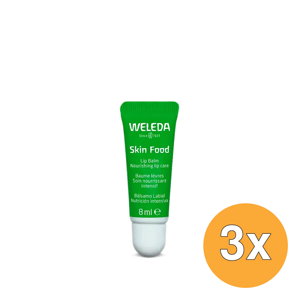 3x WELEDA Skin food lipbalm (8 ml)