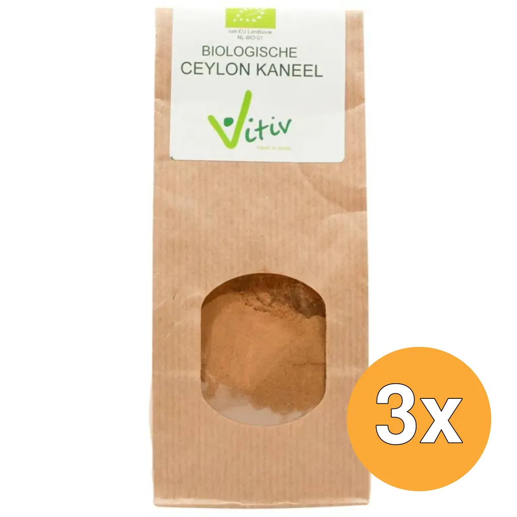 3x Vitiv Ceylon Kaneel Bio (250 gr)