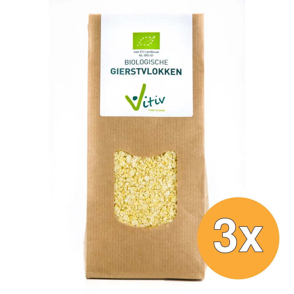 3x Vitiv Gierstvlokken Bio (500 gr)