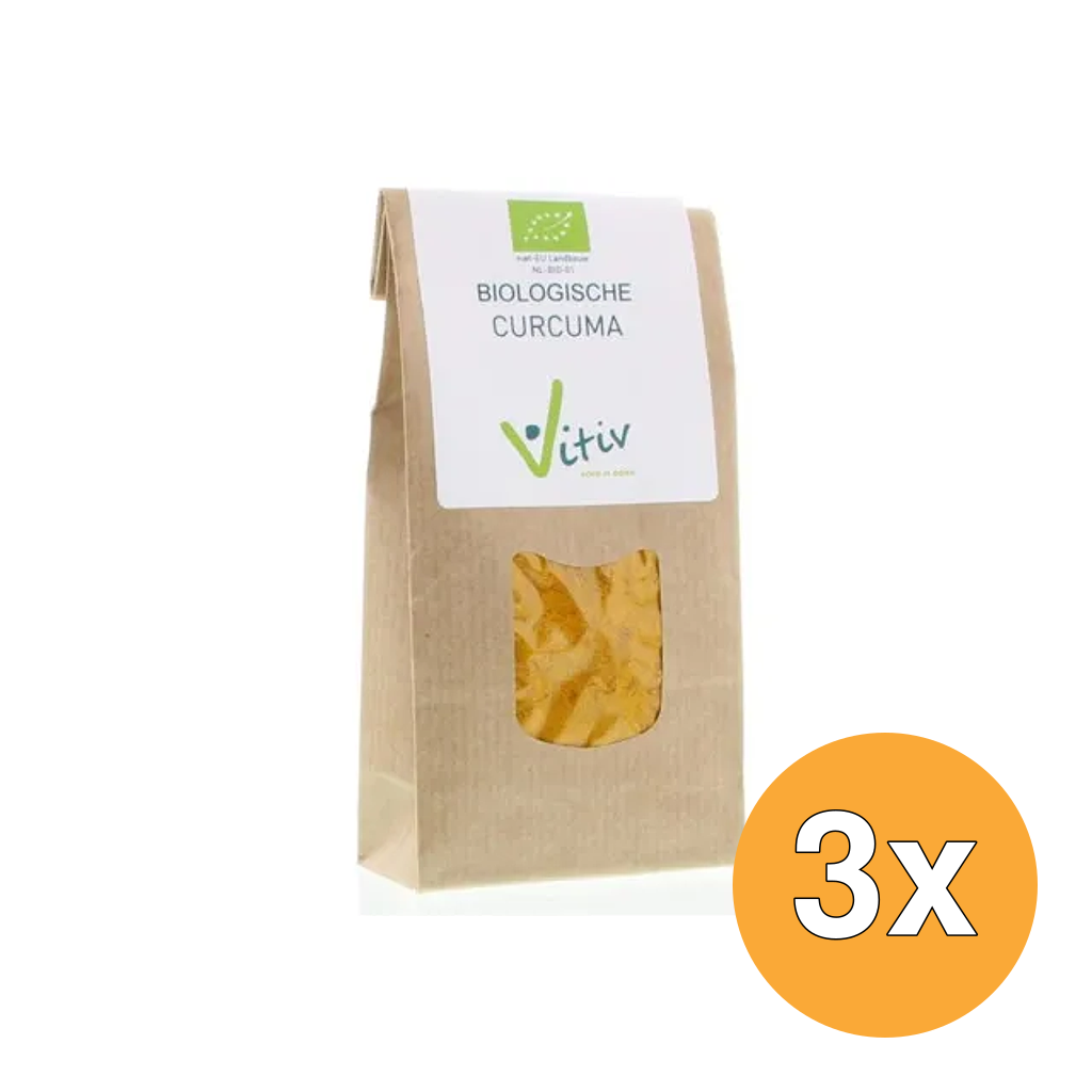 3x Vitiv Curcuma Poeder Bio (100 gr)