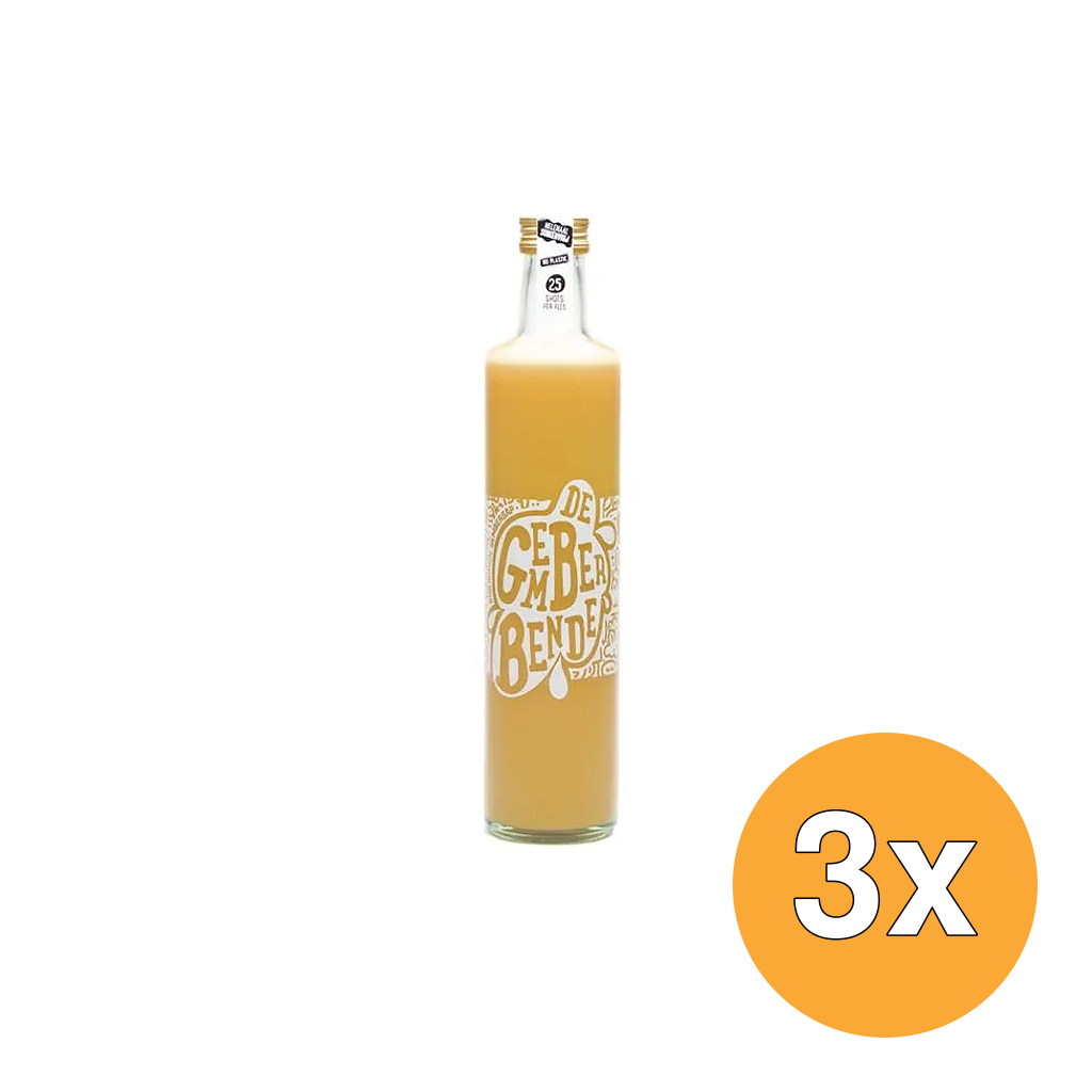 3x Vitiv De Gemberbende Gembersap Puur En Suikervrij Bio (500 ml)