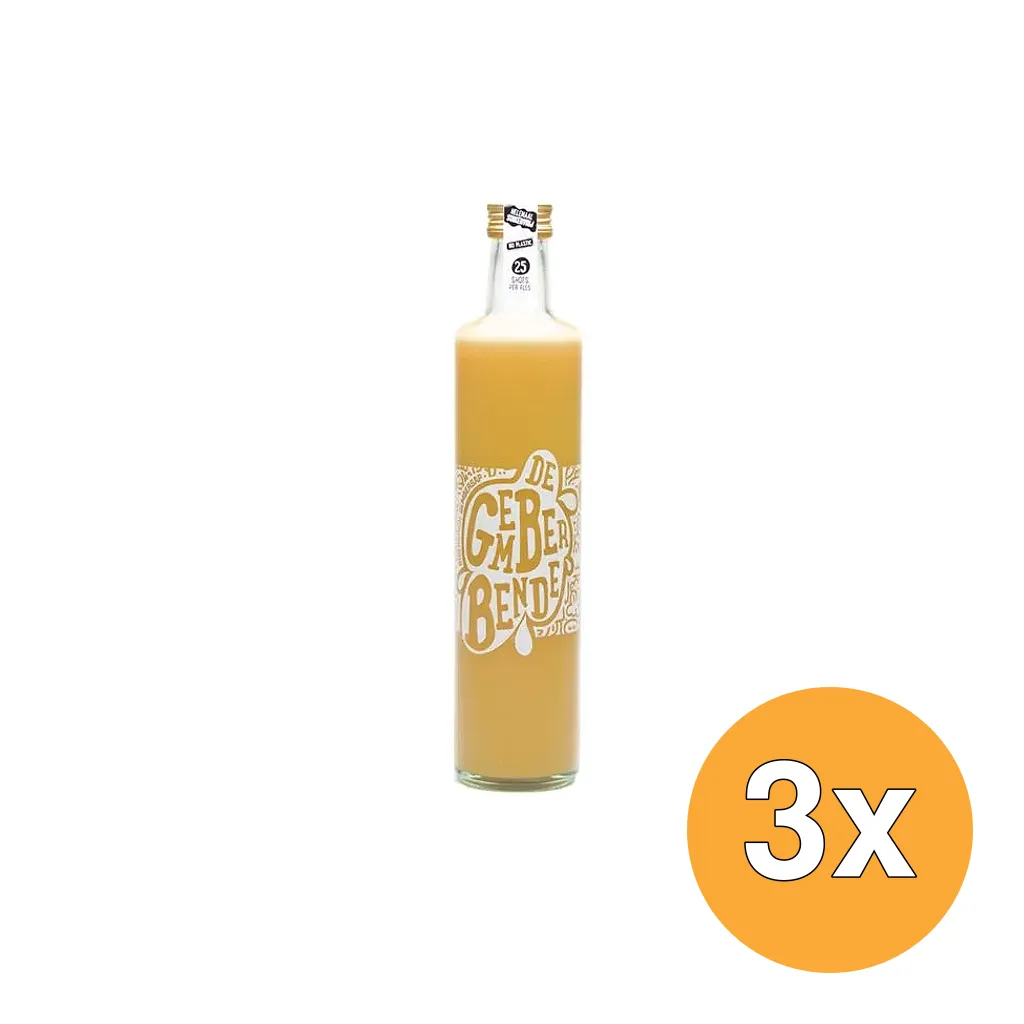 3x Vitiv De Gemberbende Gembersap Puur En Suikervrij Bio (500 ml)