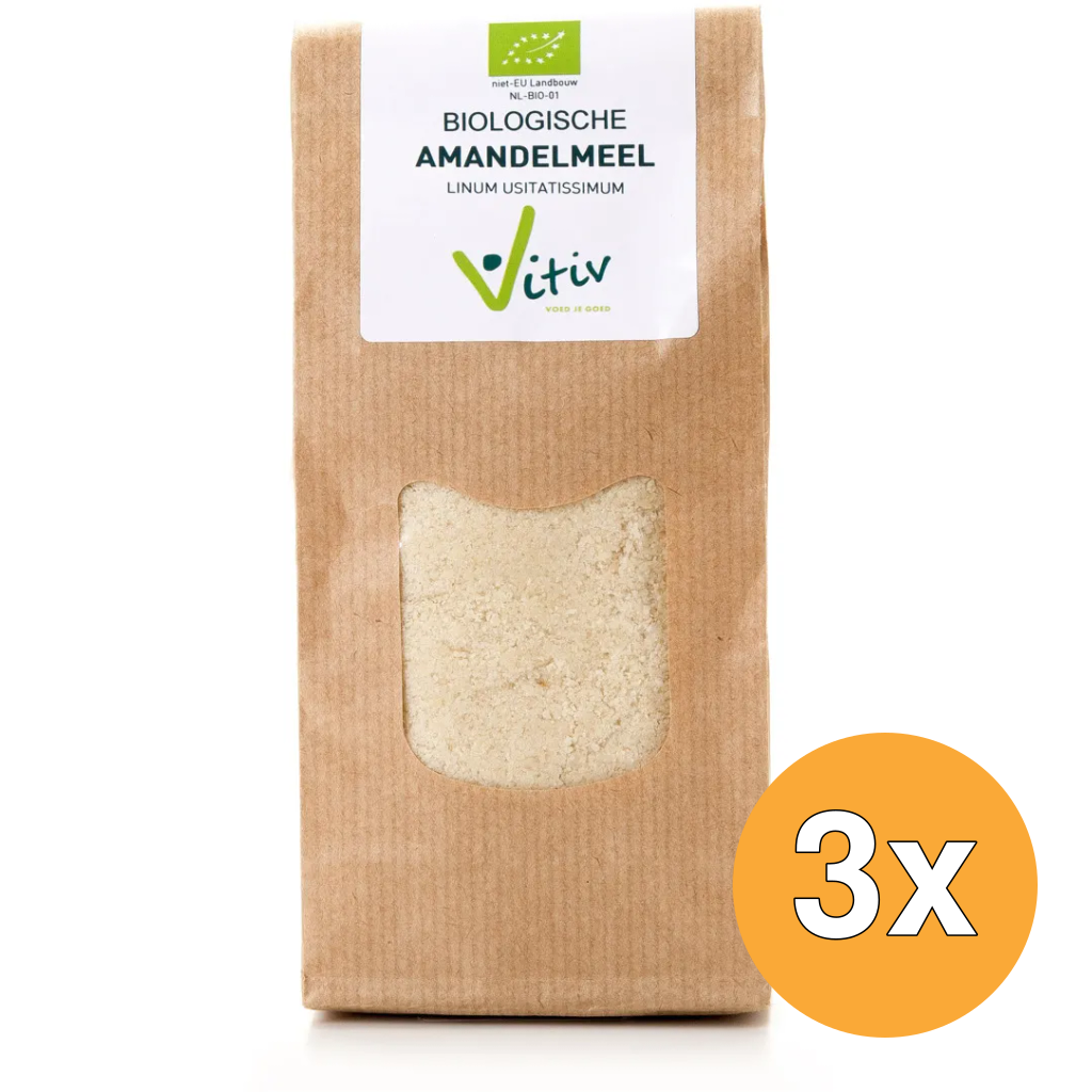 3x Vitiv Amandelmeel Bio (500 gr)