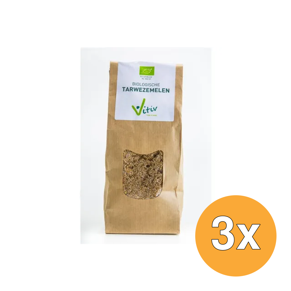 3x Vitiv Tarwezemelen Bio (250 gr)
