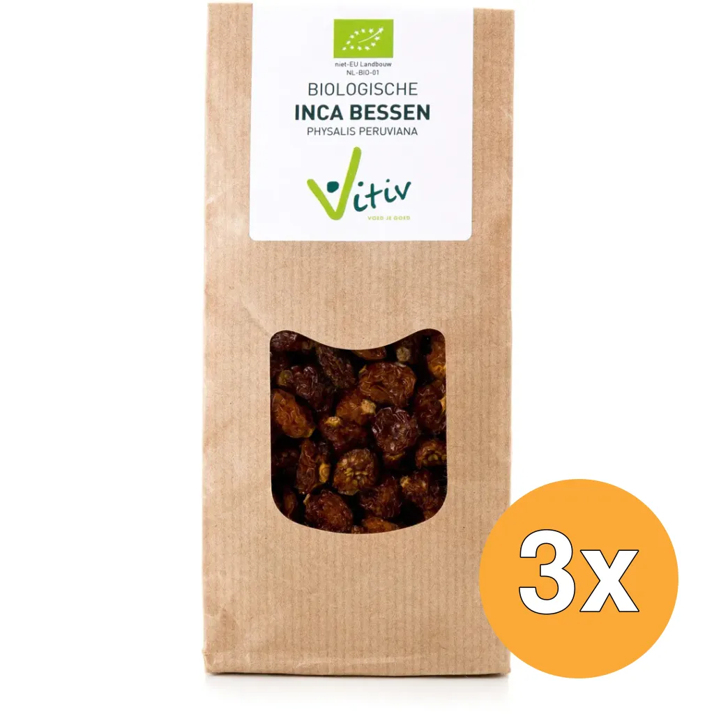 3x Vitiv Inca Bessen Bio (500 gr)