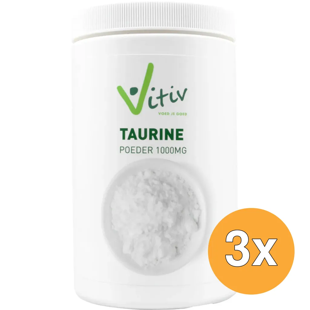 3x Vitiv Taurinepoeder (500 gr)