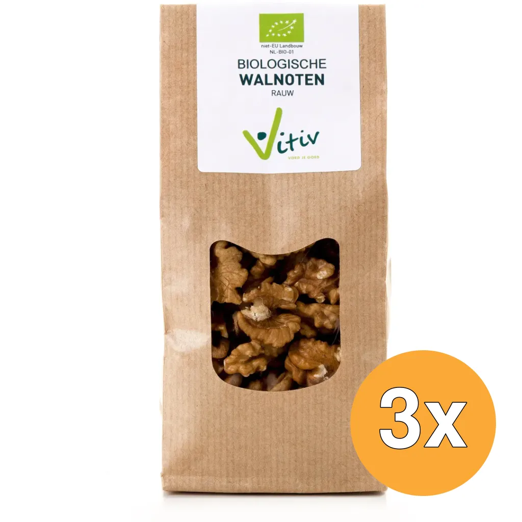 3x Vitiv Walnoten Bio (500 gr)