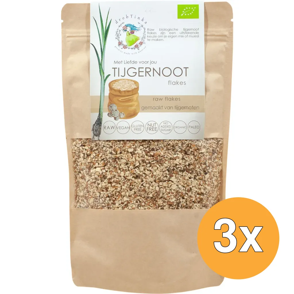 3x Vitiv Tijgernoot Flakes Biologisch (300 gr)
