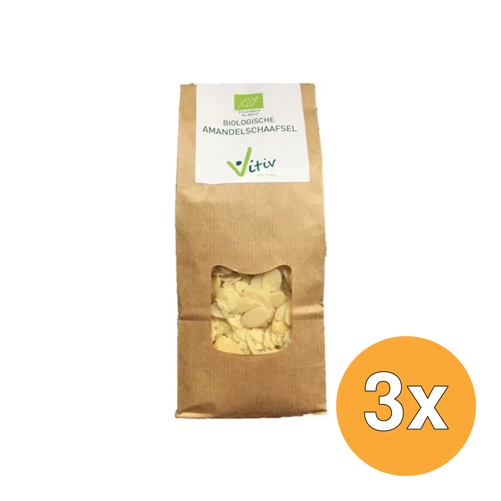 3x Vitiv Amandelschaafsel Bio (150 gr)