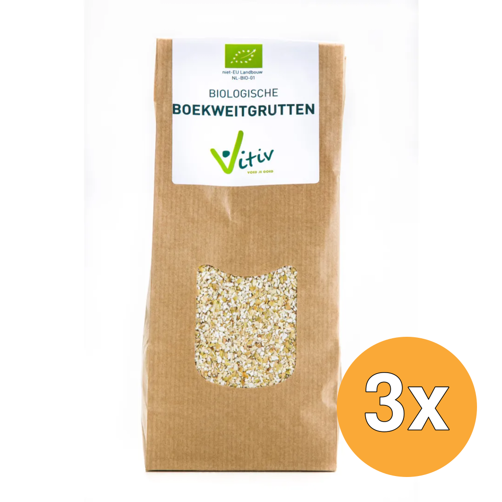 3x Vitiv Boekweitgrutten Bio (500 gr)