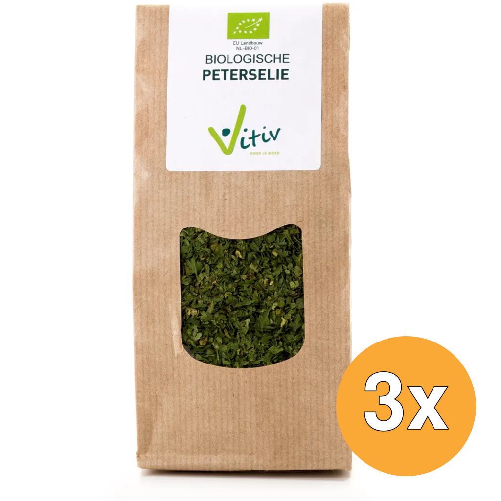 3x Vitiv Peterselie Gesneden Bio (15 gr)