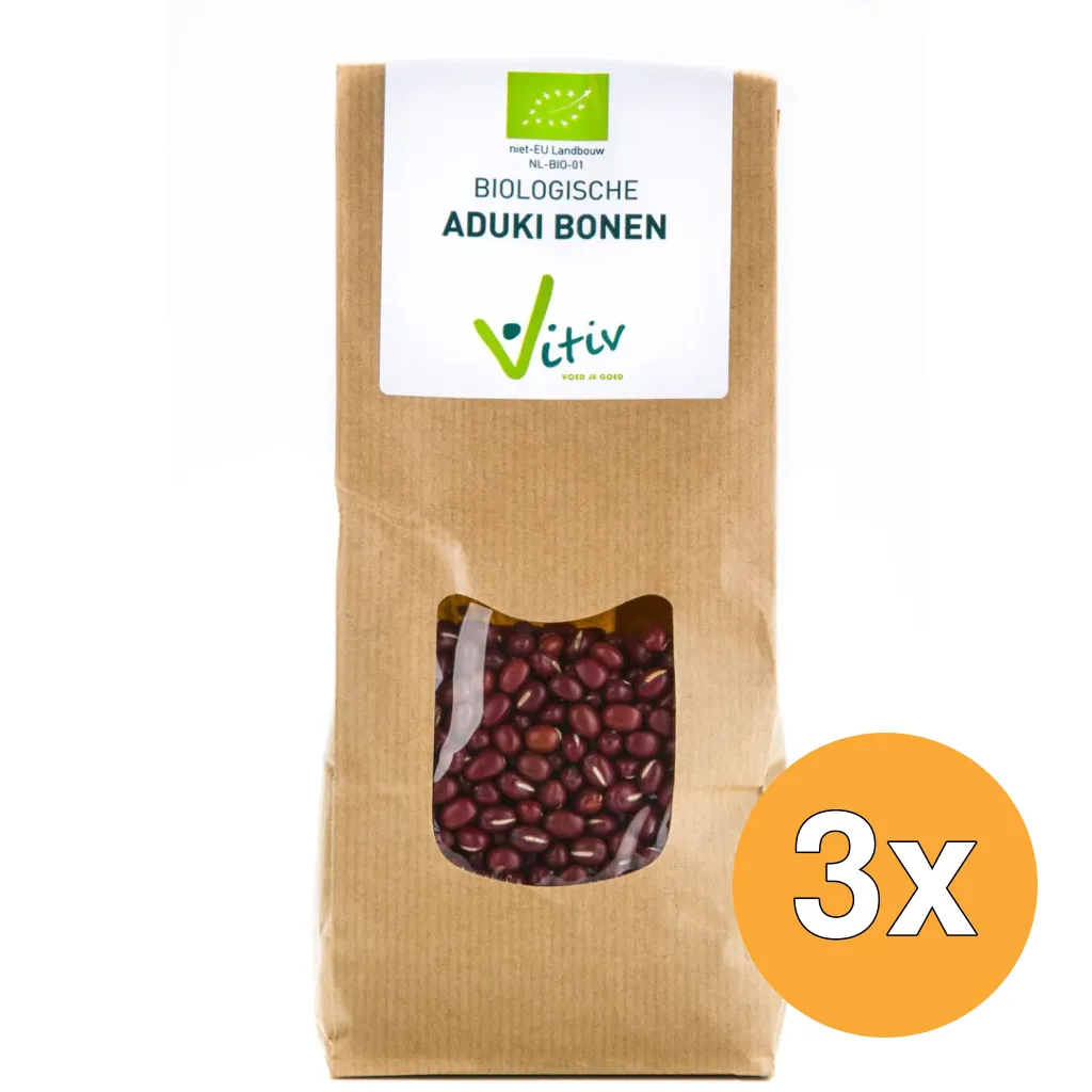 3x Vitiv Aduki Bonen Bio (500 gr)