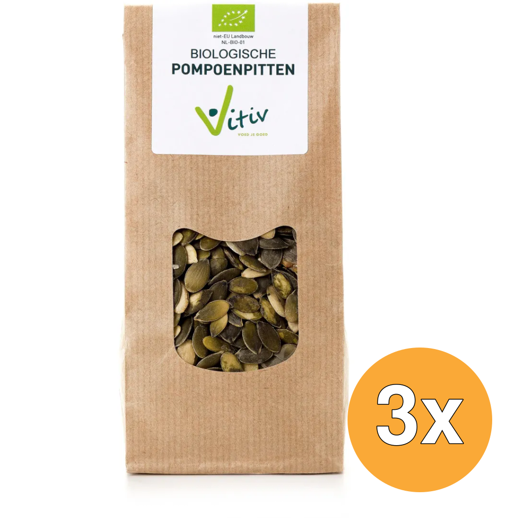 3x Vitiv Pompoenpitten Bio (250 gr)