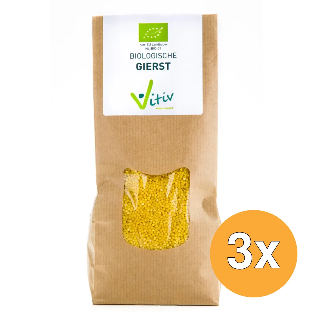 3x Vitiv Gierst Heel Bio (500 gr)