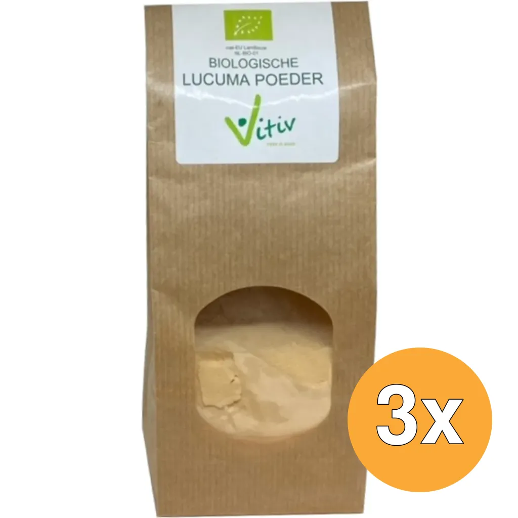 3x Vitiv Lucuma Poeder Bio (200 gr)
