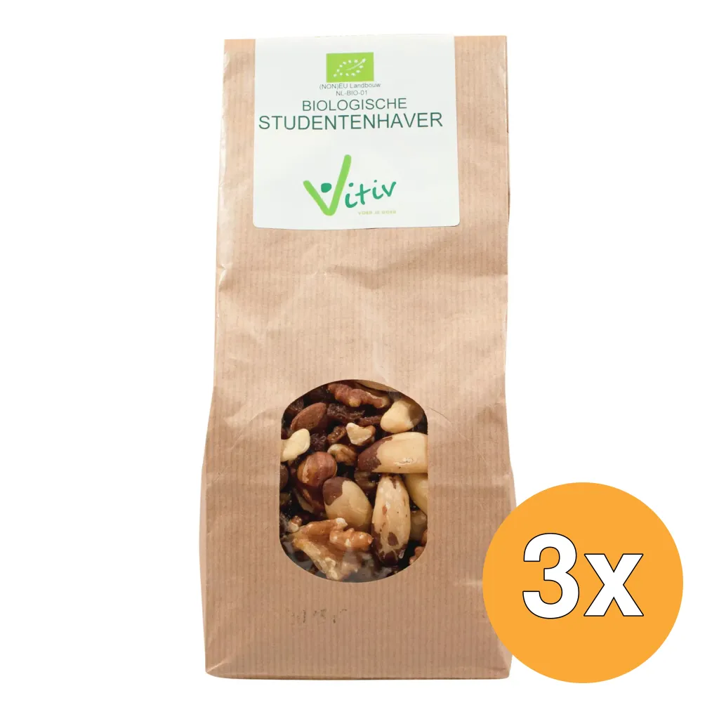 3x Vitiv Studentenhaver (500 gr)