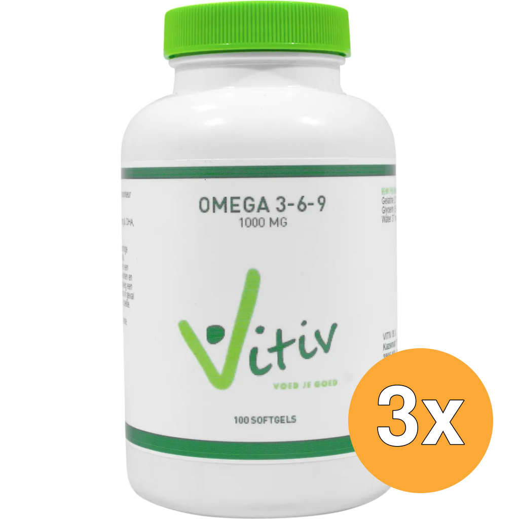 3x Vitiv Omega 3-6-9 (100 softgels)