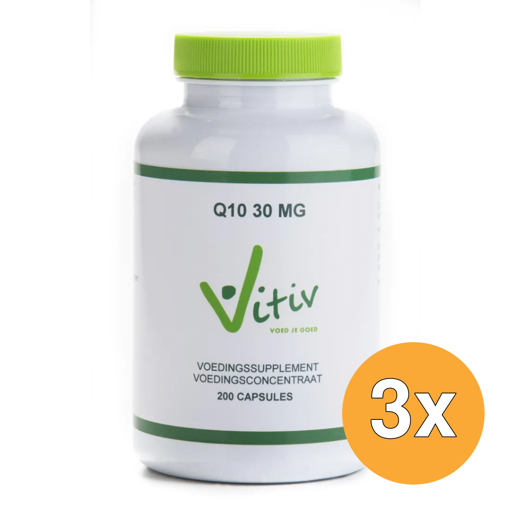 3x Vitiv Q10 30 Mg (200 capsules)