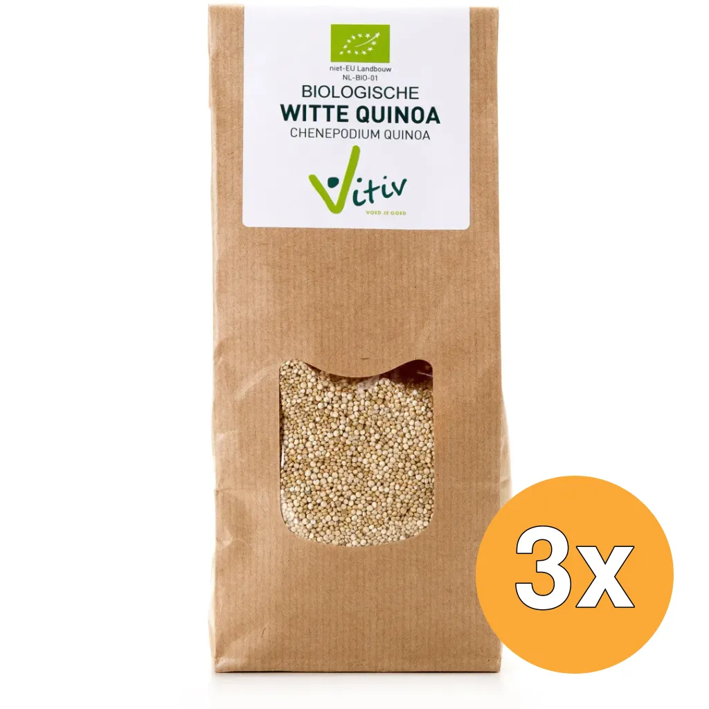 3x Vitiv Quinoa Wit Bio (400 gr)