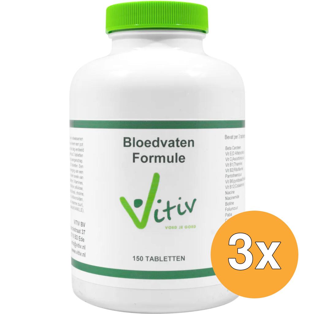3x Vitiv Bloedvaten Formule (150 tabletten)