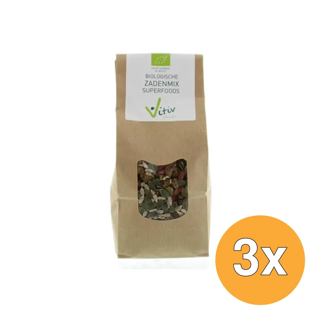 3x Vitiv Zadenmix Superfoods Bio (500 gr)