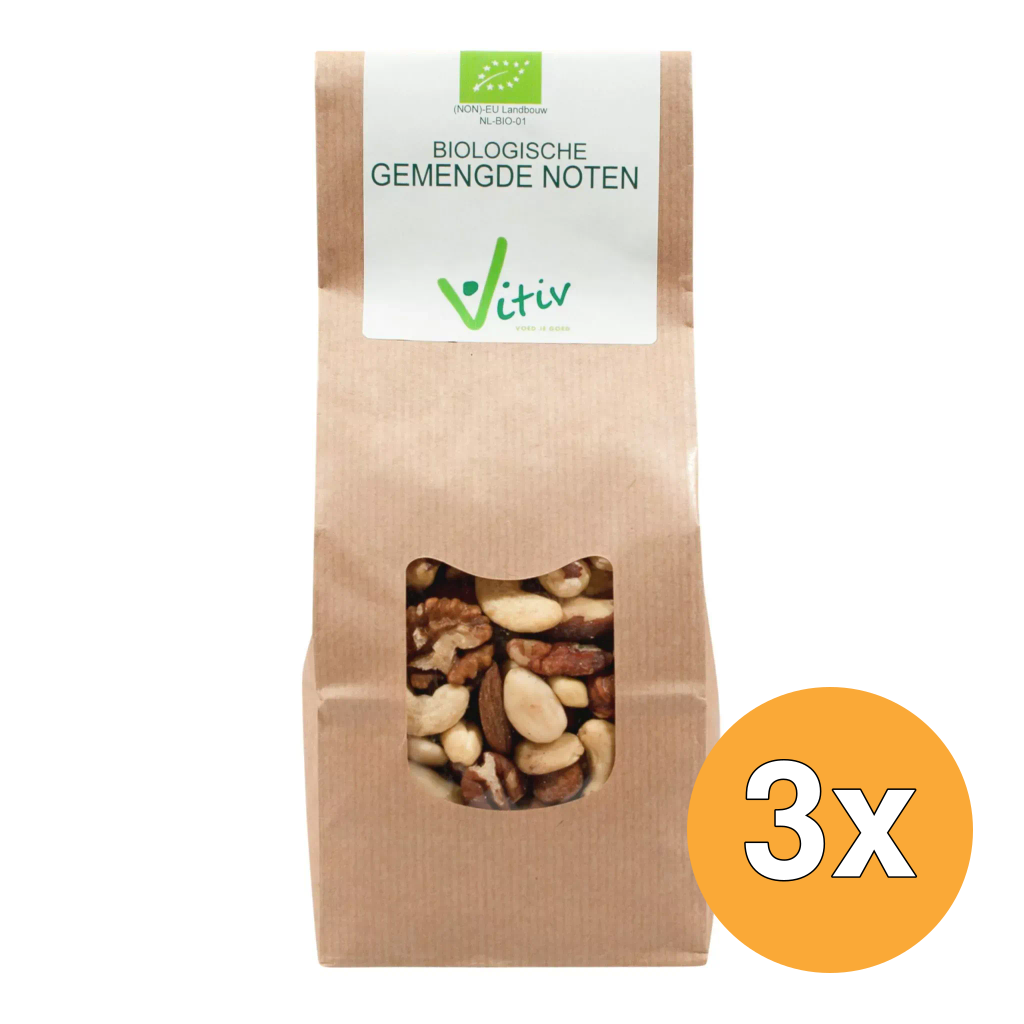 3x Vitiv Gemengde Noten (1000 gr)