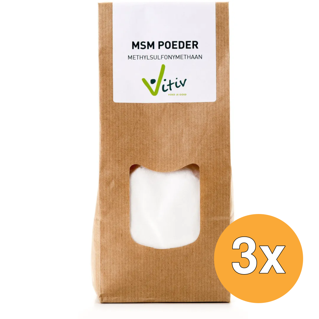 3x Vitiv Msm Poeder (250 gr)