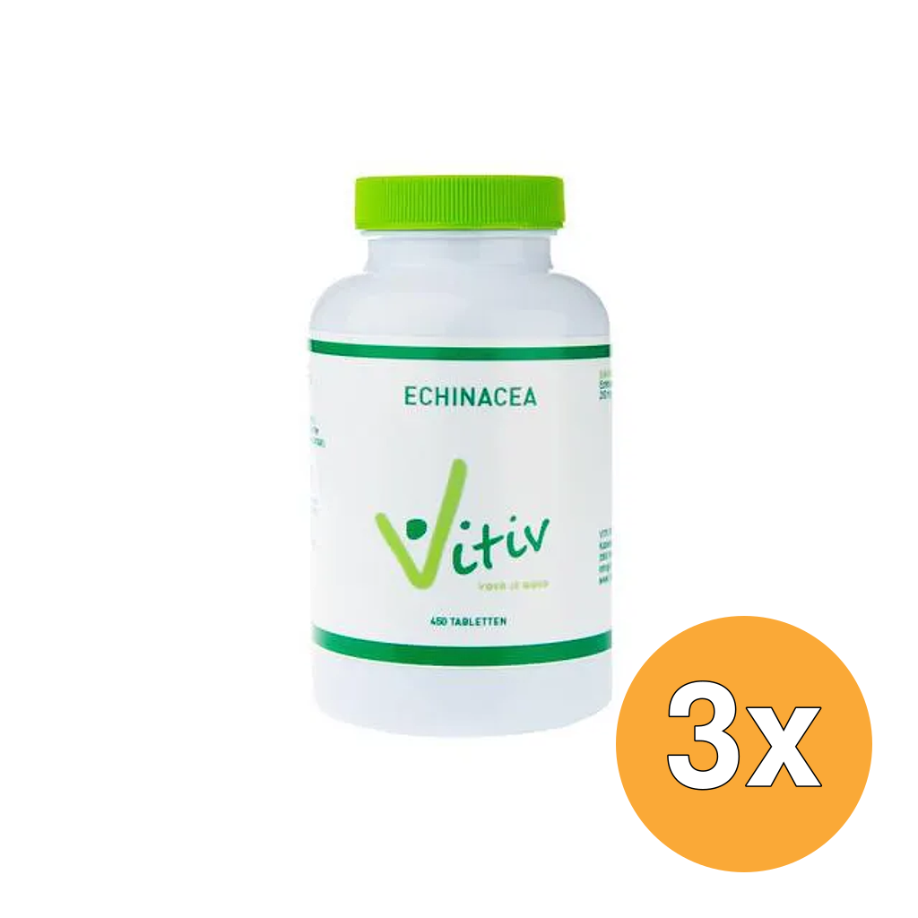 3x Vitiv Echinacea (400 tabletten)
