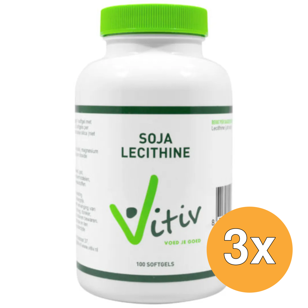 3x Vitiv Lechithine 1200Mg (100 capsules)