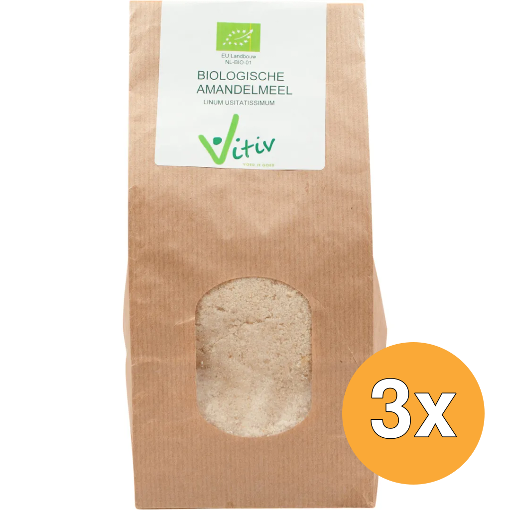 3x Vitiv Amandelmeel Bio (250 gr)