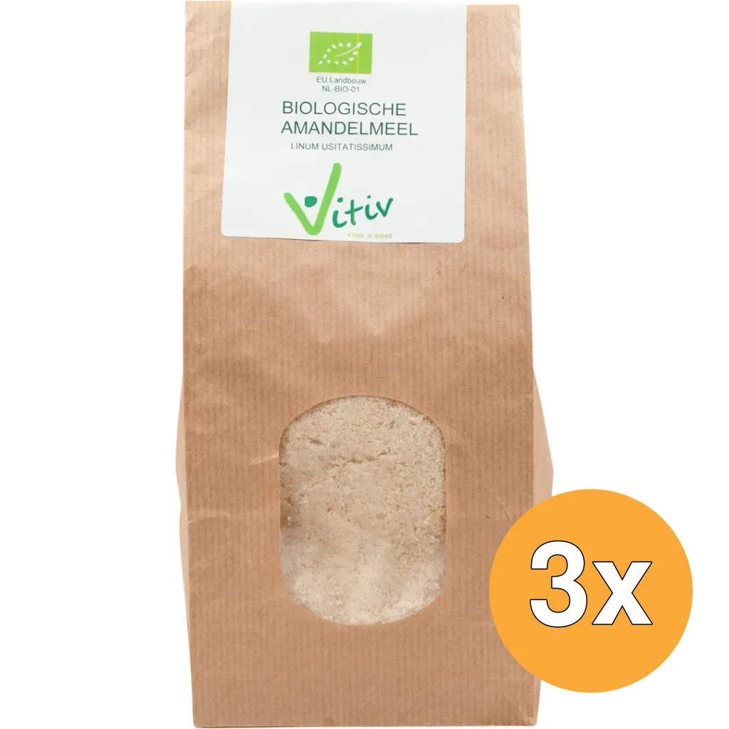 3x Vitiv Amandelmeel Bio (250 gr)