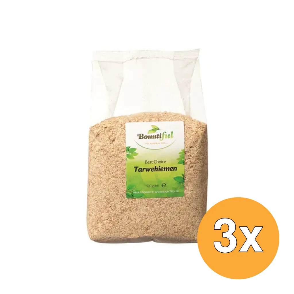 3x Bountiful Tarwekiemen (500 gr)