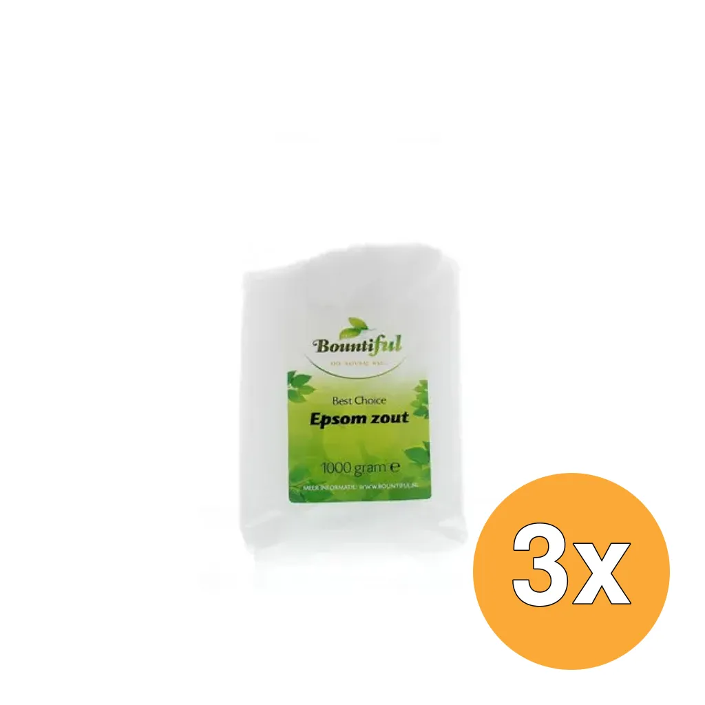 3x Bountiful Epsom zout (1000 gr)