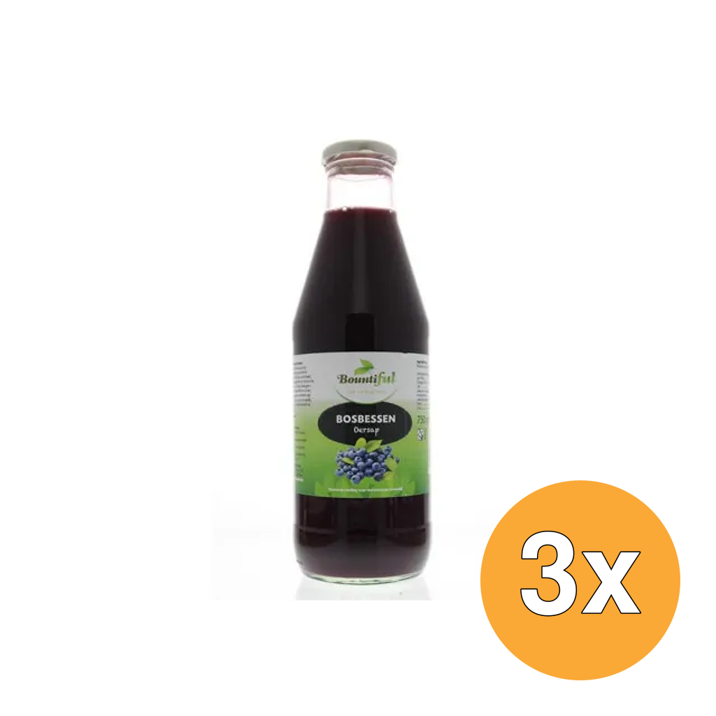 3x Bountiful Bosbessensap (750 ml)