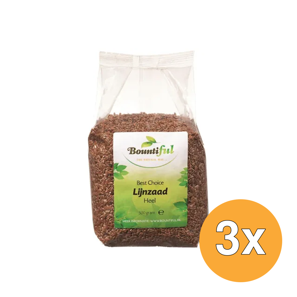3x Bountiful Lijnzaad Heel (500 gr)