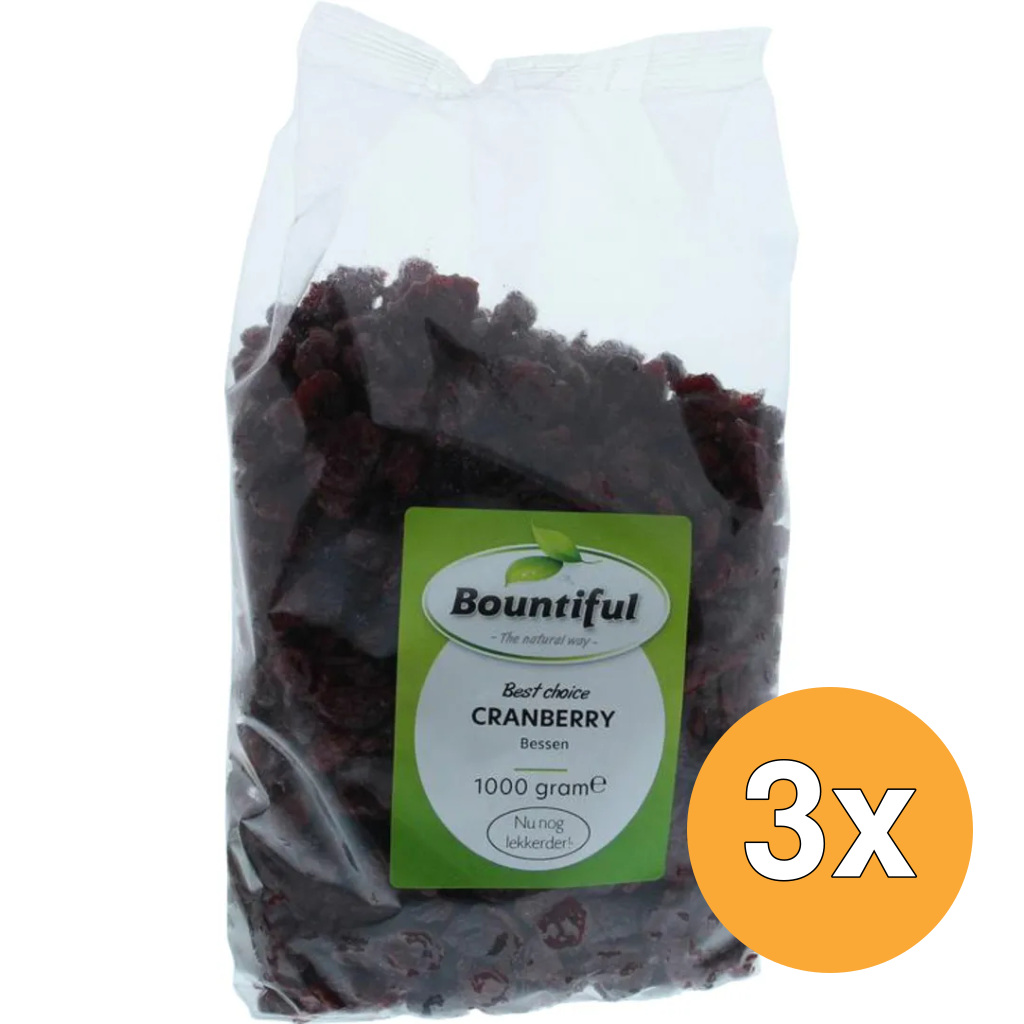 3x Bountiful Cranberry Bessen (1000 gr)
