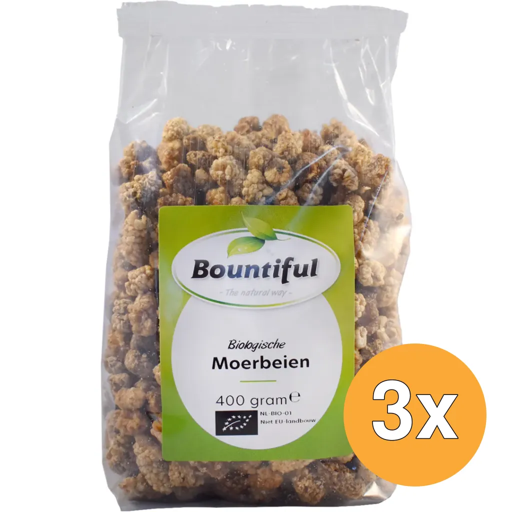 3x Bountiful Moerbeien Bio (400 gr)