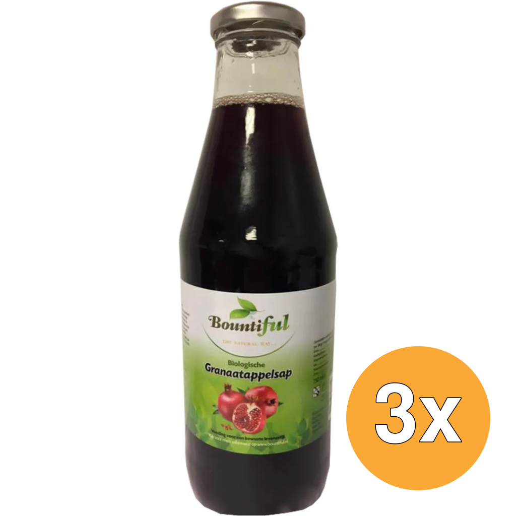 3x Bountifulgranaatappelsap bio (750 ml)
