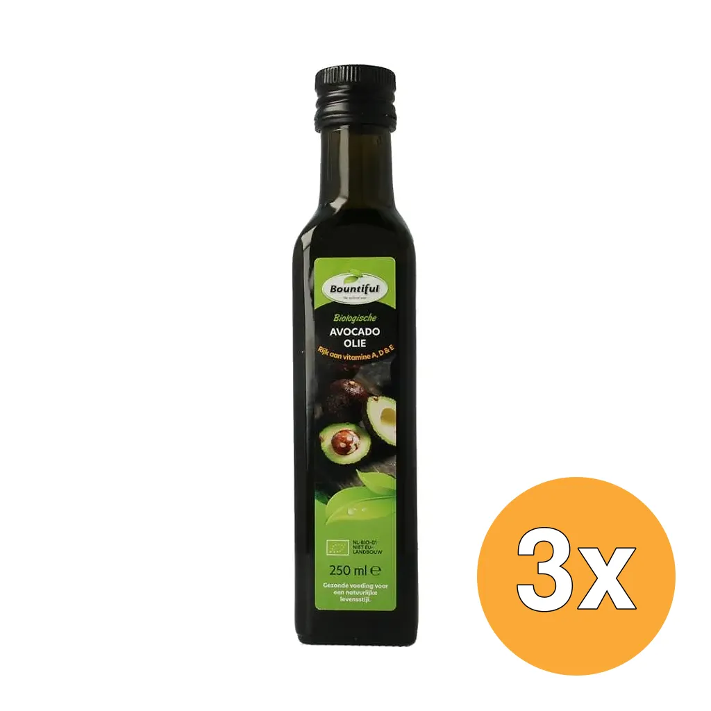 3x Bountiful Avocado Olie Bio (250 ml)