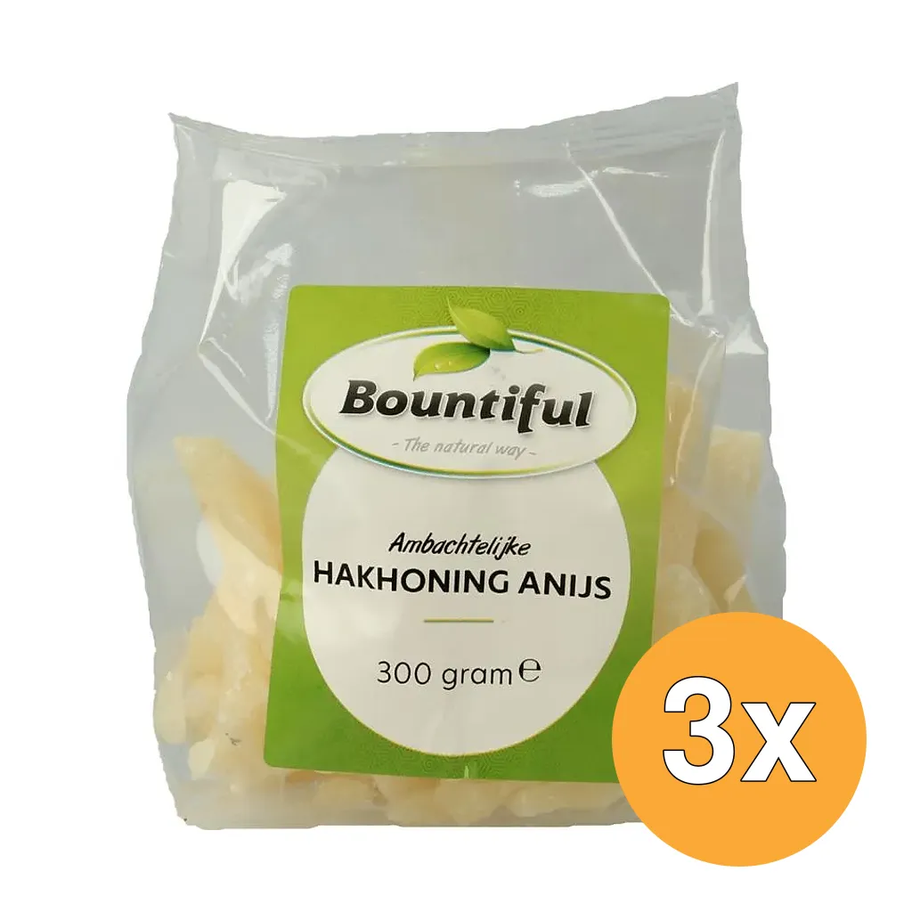 3x Bountiful Hakhoning anijs (300 gr)